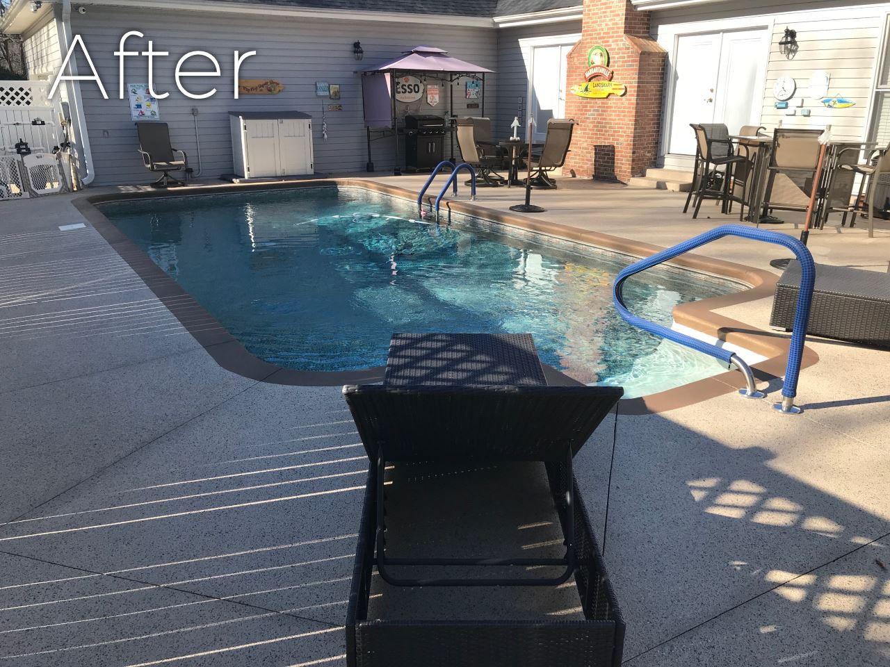 After: pool and deck remodel